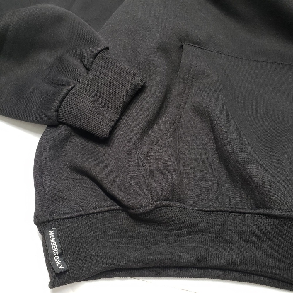 Members Only Spongebob Squarepants Hoodie Sweatshirt Mens Medium Black Oversized - Picture 16 of 16